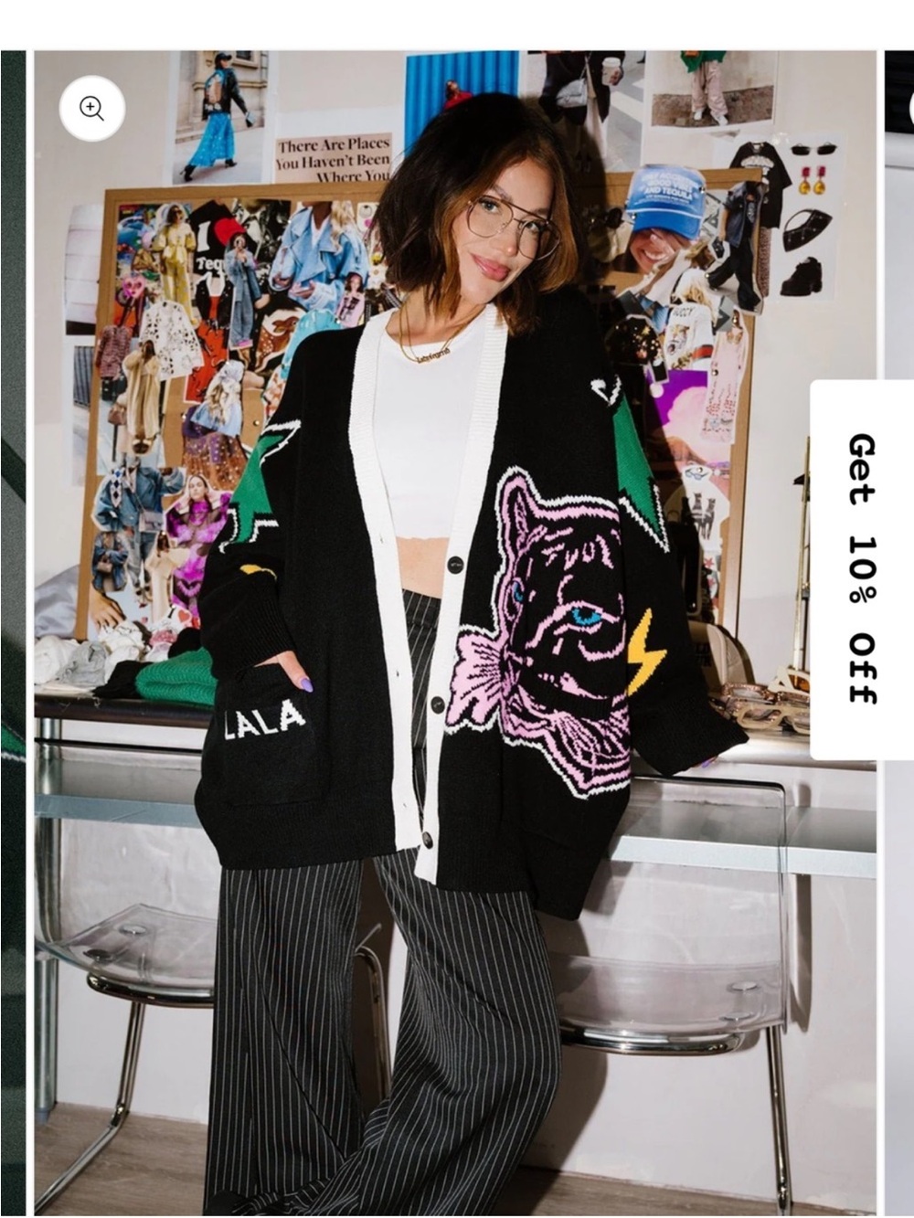 Dressed in LALA Mother Black Sweater Cardigan